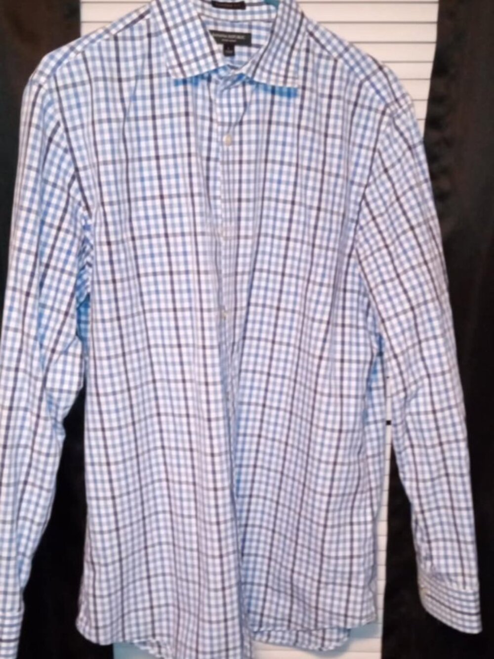Banana Republic Men's Non-Iron Camden Fit Shirt Long Sleeve Cotton Large striped